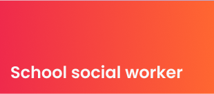 Text reading "mental health counselor" displayed prominently on a vibrant red to purple background.